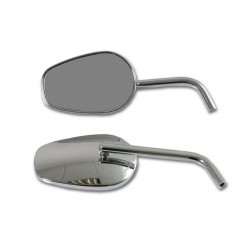 MIRRORS EU APPROVED CLASSIC CHROME FOR HARLEY DAVIDSON AND CUSTOM MOTORCYCLES