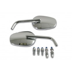 MIRRORS EU APPROVED CLASSIC CHROME FOR HARLEY DAVIDSON AND CUSTOM MOTORCYCLES