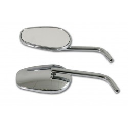 MIRRORS EU APPROVED CLASSIC CHROME FOR HARLEY DAVIDSON AND CUSTOM MOTORCYCLES