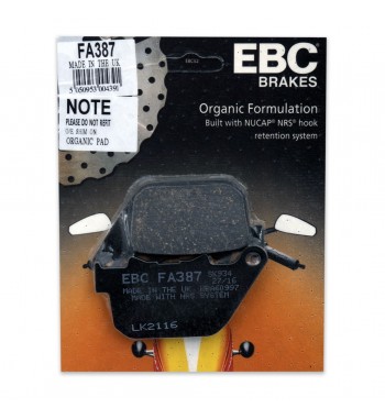 REAR BRAKE PAD EBC ORGANIC FOR HARLEY DAVIDSON XL SPORTSTER '04-'13