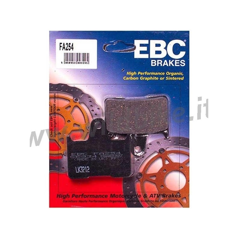 EBC KOMPLETTE ORGANISCHE BREMSBELÄGE FÜR HARLEY DAVIDSON XL SPORTSTER 14-21