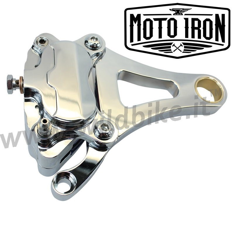 KIT PINZA FRENO ANTERIORE FORCELLA SPRINGER LATO DESTRO CROMATO PER HARLEY DAVIDSON