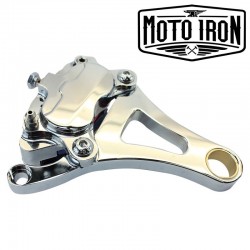 KIT D'ÉTRIER DE FREIN POUR FOURCHE SPRINGER, CÔTÉ DROIT CHROME POUR HARLEY DAVIDSON