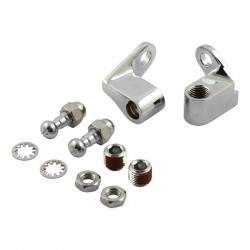 CHROME FRONT MOUNTS TURN SIGNAL ON THE HANDLEBARS FOR HARLEY DAVIDSON 1986-2017