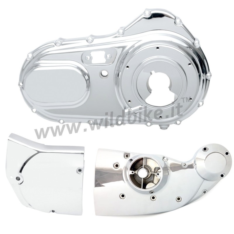 KOMPLETTE CHROMKURBELGEHÄUSE FÜR MOTOR HARLEY DAVIDSON XL SPORTSTER 04-21