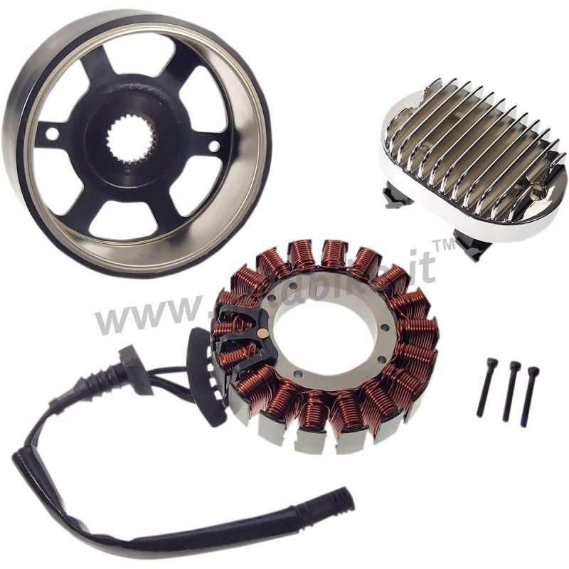 KIT DE CHARGE STATOR ET REGULATEUR CHROME HARLEY DAVIDSON SOFTAIL M-EIGHT 18-22
