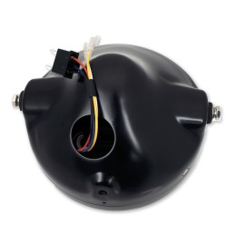 FARO FANALE ANTERIORE OMOLOGATO 7.7" 200 MM SUPERLIGHT ANGEL EYE LED PER MOTO