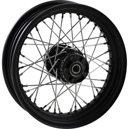 BLACK REAR WHEELS REPLACEMENT LACED 40 SPOKES 16" X 3" W/O ABS HARLEY DAVIDSON XL SPORTSTER 08-21