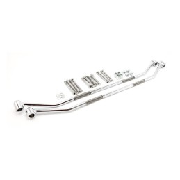 CHROME UNIVERSAL ADJUSTABLE SUPPORT CARRIER FOR MOTORCYCLE SADDLEBAGS