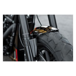 KOTFLÜGEL VORDERSEITE SCHWARZER AGGRESSOR HARLEY DAVIDSON FXFB/S SOFTAIL FAT BOB 18-22