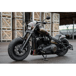 CUPOLINO FARO FANALE AGGRESSOR NERO HARLEY DAVIDSON FXFB/S SOFTAIL FAT BOB 2018-25