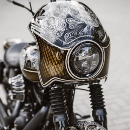 PARABREZZA CUPOLINO KILLER CUSTOM CAFE RACER HARLEY DAVIDSON FXD DYNA GLIDE 06-17