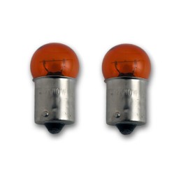 SET RECHANGE ampoules CLIGNOTANTS 1156 ORANGE STYLE MOTO