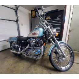 LUFTFILTER KIT TC BROS LOUVERED CHROM HARLEY DAVIDSON XL SPORTSTER 91-21