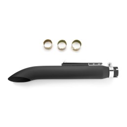 SCARICO MARMITTA UNIVERSALE TURN OUT CAFE RACER NERO OPACO PER MOTO CUSTOM