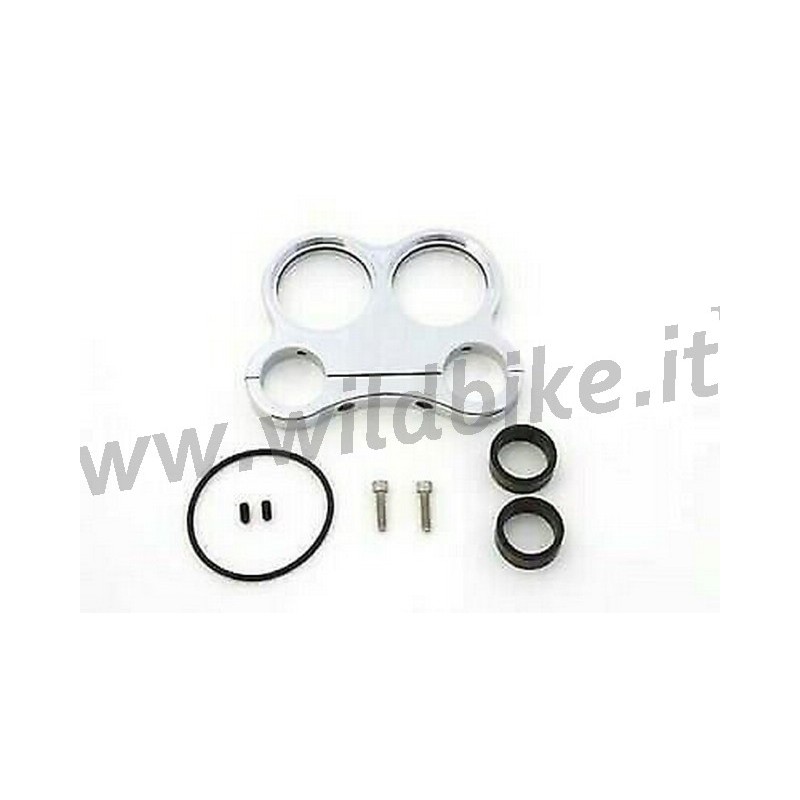 SUPPORTO DOPPIO DI MONTAGGIO PER CONTAGIRI 60 MM MANUBRIO HARLEY DAVIDSON