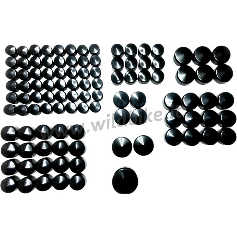 COUVERTURE NOIR BOULON KITS MOTEUR CHROME HARLEY DAVIDSON FLH/FLT TOURING 17-24