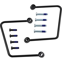 SATTELTASCHENHALTER SCHWARZEN FÜR HARLEY DAVIDSON SOFTAIL M-EIGHT 18-24