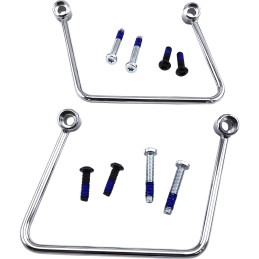 SATTELTASCHENHALTER CHROM FÜR HARLEY DAVIDSON SOFTAIL M-EIGHT 18-24