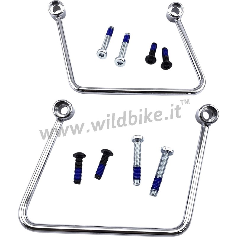 CADRE CHROMEE DE SOUTIEN SACOCHES POUR HARLEY DAVIDSON SOFTAIL M-EIGHT 18-24