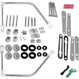 COMPLETE SYSTEM QUICK RELEASE KIT SADDLEBAGS HARLEY DAVIDSON XL SPORTSTER 94-21