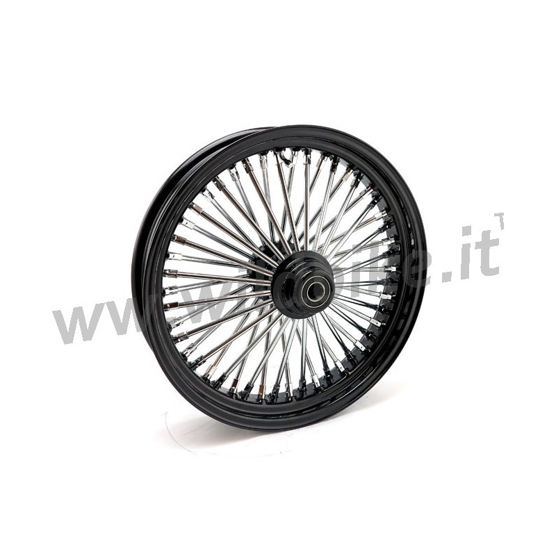 RADIAL 48 BIG SPOKE FRONT WHEEL 3.50 x 18 SF BLACK TUV HARLEY DAVIDSON