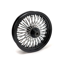 RADIAL 48 BIG SPOKE FRONT WHEEL 3.50 x 16 BLACK/CHROME TUV SINGLE BRAKE DISC HARLEY DAVIDSON