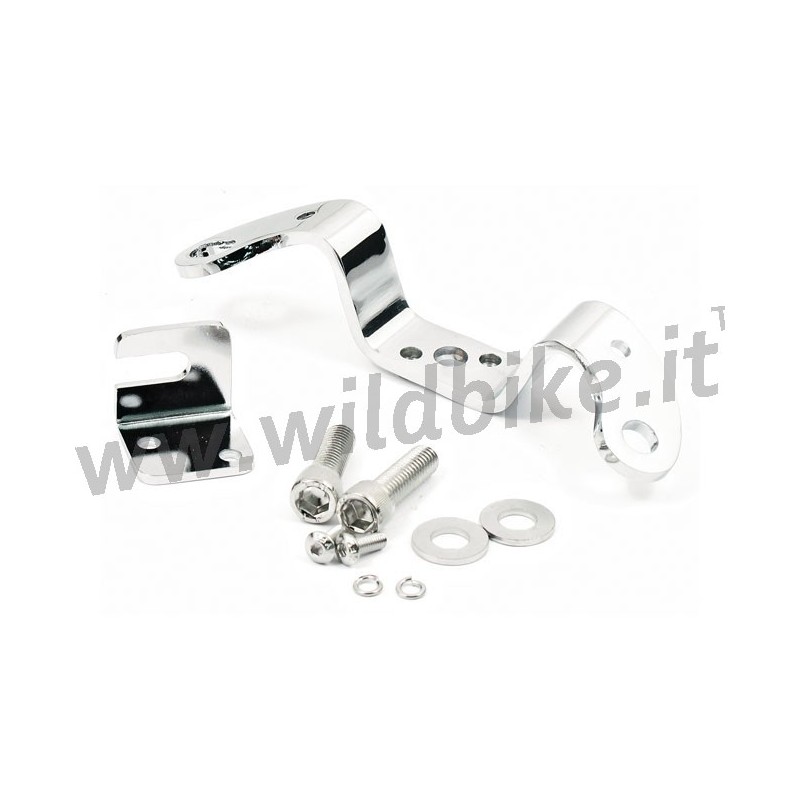 Oben  CHROM MOTOR mit Halterung HARLEY DAVIDSON XL SPORTSTER 04-21