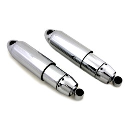 SHOCK ABSORBERS REAR AEE HIGH PERF 12" CHROME HARLEY DAVIDSON FXDF DYNA FAT BOB 2009-2013