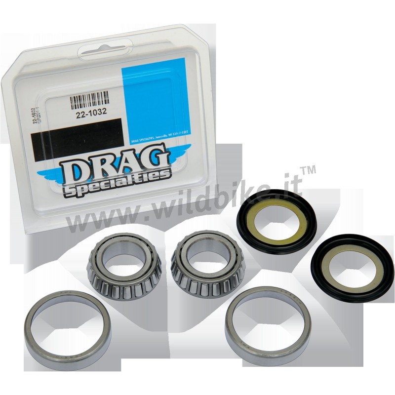 KIT DE PIÈCES DE RECHANGE POUR ROULEMENTS DE COLONNE DE DIRECTION HARLEY DAVIDSON FLH/FLT TOURING 97-13