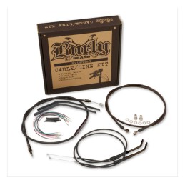 KIT EXTENDED CABLES WITH ABS HANDLEBAR APE HANGER 16" HARLEY DAVIDSON XL SPORTSTER 14-21