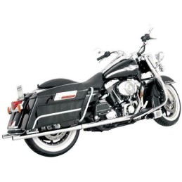 SLIP-ON MUFFLERS X-FORCE 28" CHROME HARLEY DAVIDSON FLH/FLT TOURING 95-16