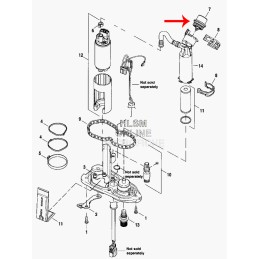 FUEL PRESSURE REGULATOR OEM 61015-04A HARLEY DAVIDSON FXD DYNA 04-17