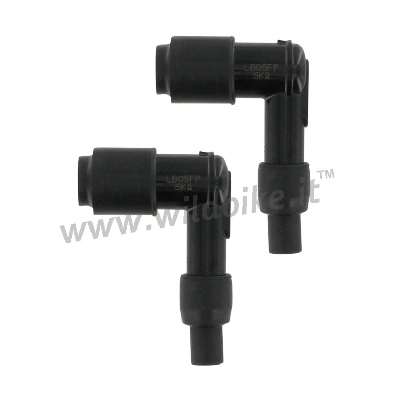 NGK SPARK PLUG CAP BLACK LB05FP 90° FOR CABLE 7 MM MOTORCYCLE