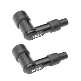 NGK SPARK PLUG CAP BLACK LD05FP 90° FOR CABLE 7 MM MOTORCYCLE