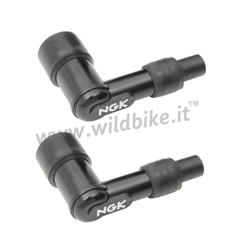 NGK Zündkerzendeckel SCHWARZ LD05FP 90° FÜR KABEL 7 MM MOTORRAD