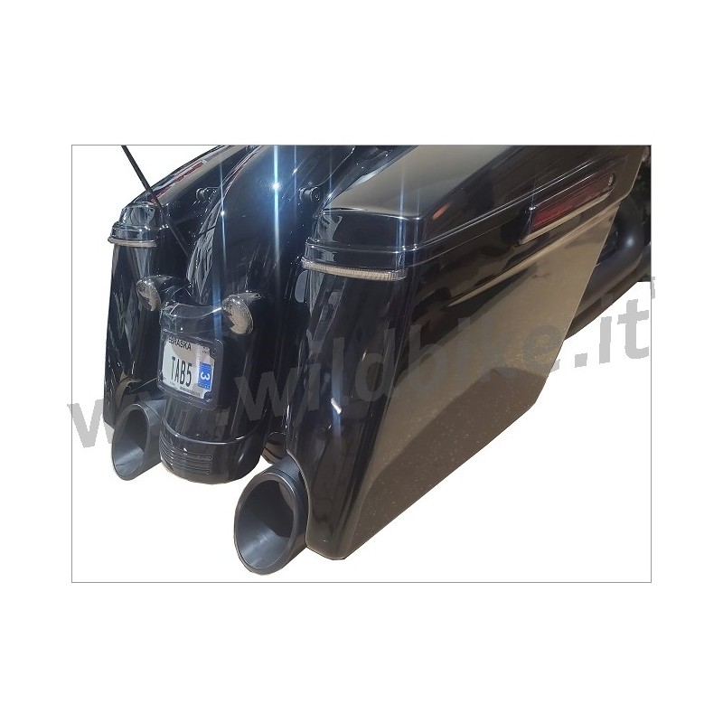 POT DÉCHAPPEMENTS TAB SLIP-ON 50 CAL NOIR HARLEY DAVIDSON FLH/FLT TOURING 17-21