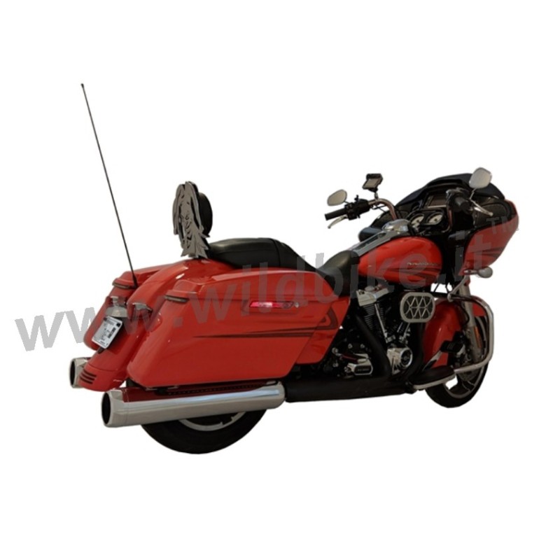 SCARICHI MARMITTE TAB SLIP-ON B.A.M. 4.5" CROMATI HARLEY DAVIDSON FLH FLT TOURING 2017-2025