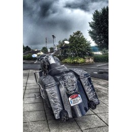 BLACK EXHAUST MUFFLERS SLIP-ON TAILGUNNER GUNSHIP HARLEY DAVIDSON FLH FLT TOURING 1995-2016