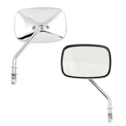 SPECCHIETTI CROMATI OEM STYLE STELO CORTO HARLEY DAVIDSON