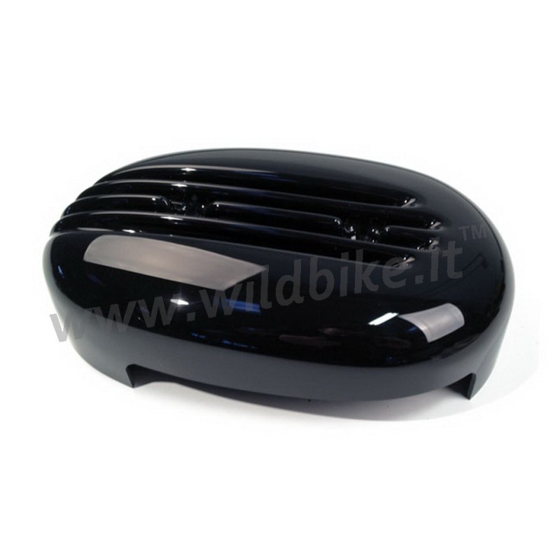 GLOSS BLACK AIR FILTER COVER CULT WERK FINNED HARLEY DAVIDSON XL SPORTSTER 04-21