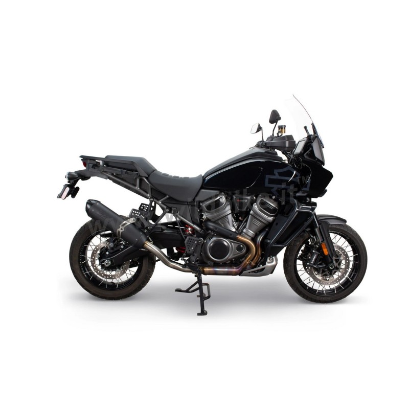 BLACK EXHAUST MUFFLER SLIP-ON TBR HARLEY DAVIDSON PAN AMERICA 1250 ABS 2021-2022