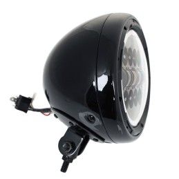 HEADLIGHT 7.5" 190 MM MULTI PROJECTOR HALO RING 13 LED EU APPROVED FOR MOTORCYCLE
