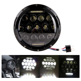 HEADLIGHT 190 MM MULTI PROJECTOR 15 LED FOR MOTORCYCLE