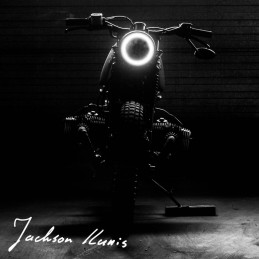 PHARE CENTRAL SLIM 190 MM MULTI PROJECTEUR HALO 10 LED MOTORCYCLE