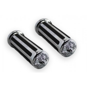 MANOPOLE JOCKEY EAGLE CROMATE DA 25 MM.PER MOTO CUSTOM