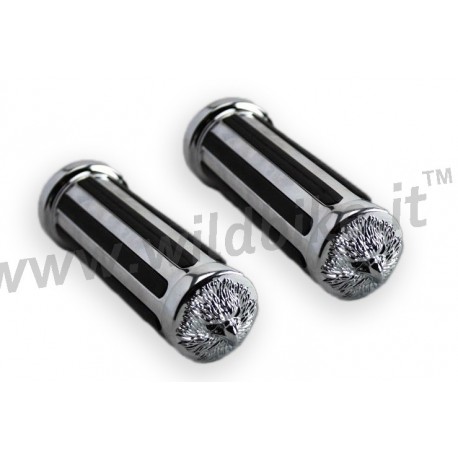 MANOPOLE JOCKEY EAGLE CROMATE DA 25 MM.PER MOTO CUSTOM