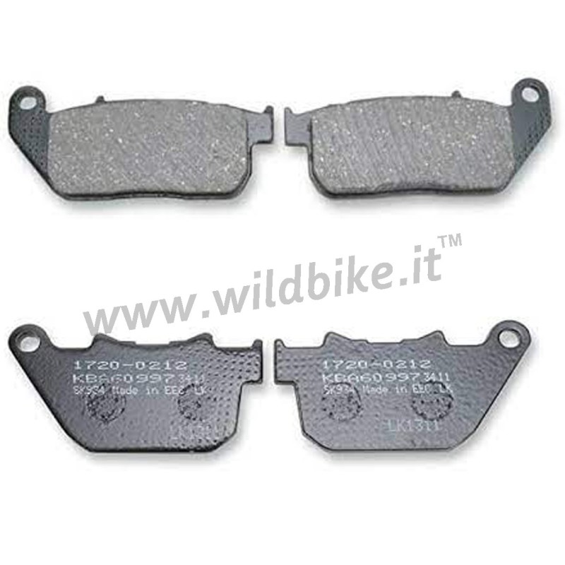 PLAQUETTES DE FREIN ORGANIQUES KEVLAR KIT COMPLETES POUR HARLEY DAVIDSON XL SPORTSTER 04-13
