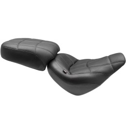 MUSTANG SEAT 2-UP COMFORT TOURING WIDE CUBE HARLEY DAVIDSON SOFTAIL FXBB STREET BOB 18-24