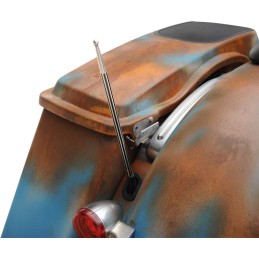 ANTENNA BILLET ALUMINIUM 12" DUAL FUNCTION 2-TONE HARLEY DAVIDSON FLH FLT TOURING 1989-2020